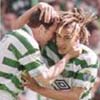 Larssen and Stubbs celebrate